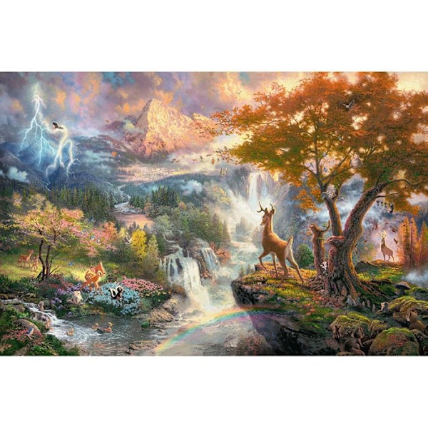 Pussel 1000 bitar: Bambi, Disney Flerfärgad