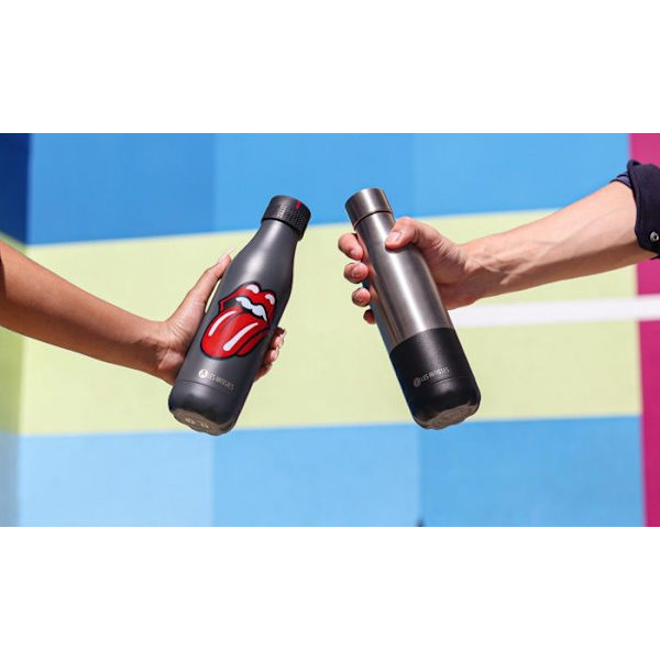 Bottle up French kiss mat vätskeflaska 500ml - Les artistes de paris UNIQUE Mörk antracitgrå Grå, röd och vit