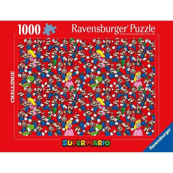 Puzzle 1000 brikker Challenge Ravensburger Super Mario Flerfärgad