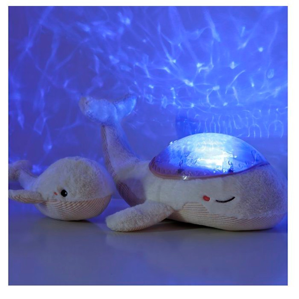 Tranquil Whale Family - Vit