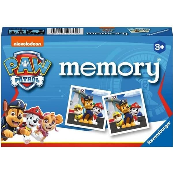 'Pat' Patrouille Memory®, Klassisk læringsspil, Memory-spil, Ravensburger, Fra 3 år Aqua