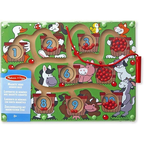 Pedagogiskt och vetenskapligt spel - Melissa Doug - Magnetic Number Maze - Blandat - Från 3 år Flera färger