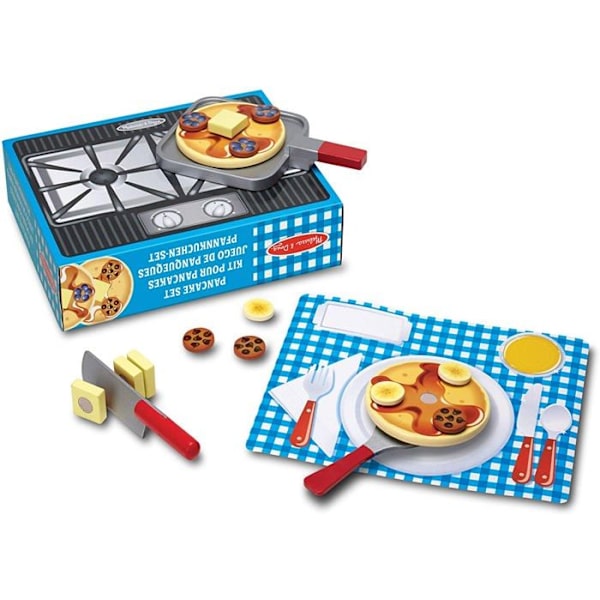 Melissa & Doug - Pannkaka i trä Grå