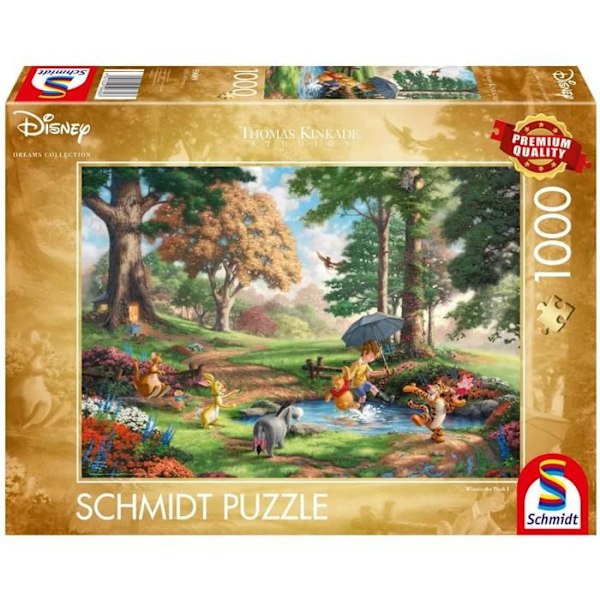 PUZZEL 1000 BITAR DISNEY: WINNIE L'OURSON Flerfärgad