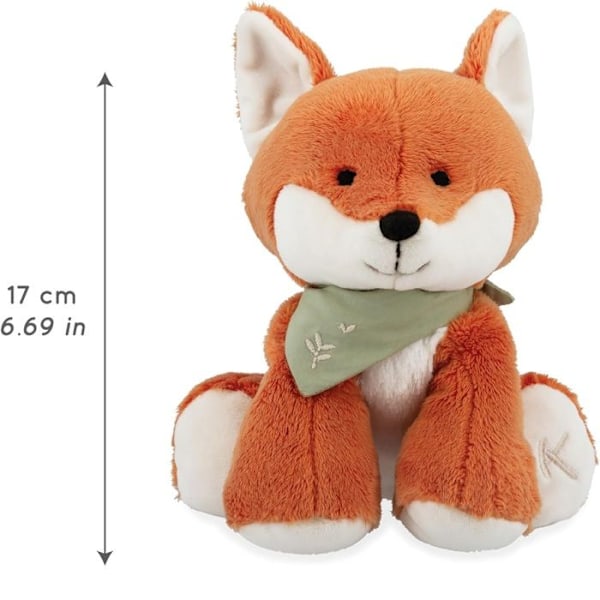 Keski pieni Fox Pehmolelu - KALOO - Paprika - Oranssi - 25 cm - Yhteensopiva Orange