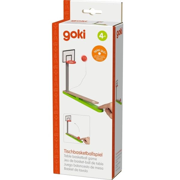 Bordbasketspel - GOKI - GOLLNEST & KIESEL - Trä - Grön - Bollen är fäst Grön