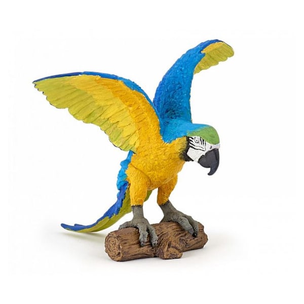 Papo - Blå arapapegojafigur Flerfärgad