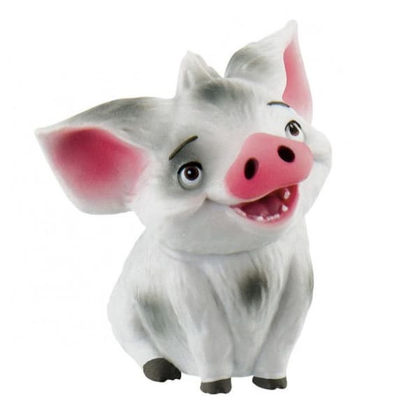 Figurine Vaiana: Svin Pua Vitt och rosa