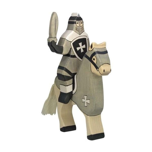 Figurine Rytter Sort HOLZTIGER - Model 80257 Svart