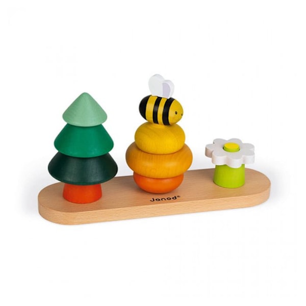 Spel Skog Att Stapla Flerfärgad
