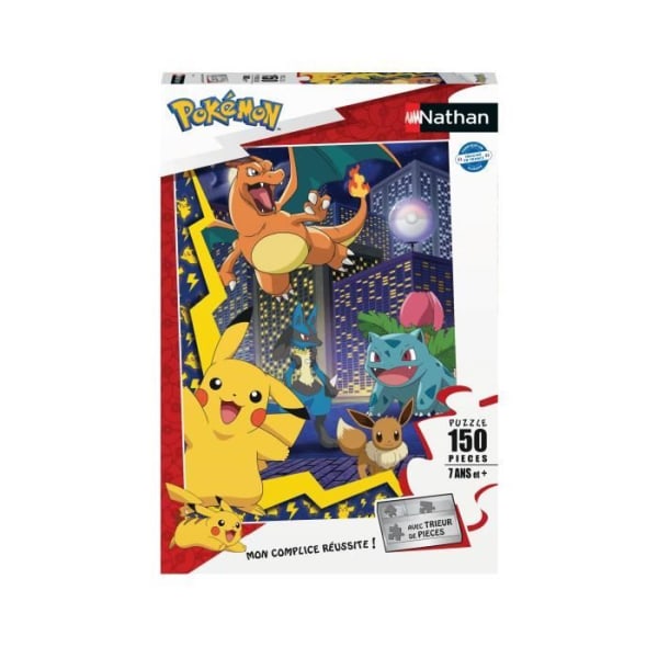 Pulmapeli 150 palasta Pokémonin kaupunki, Pokémon, lapsille, alkaen 7-vuotiaista, Nathan, 086189 Flerfärgad