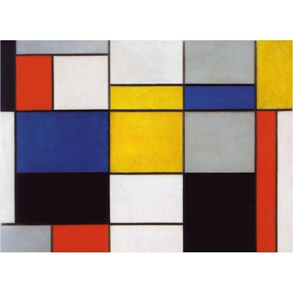 Puzzle Michèle Wilson - Kokoelma 123 Mondrianilta - WILSON PELEIT Flerfärgad