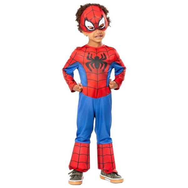 Klassisk Spidey-dräkt barn Spidey och hans fantastiska vänner Blå 2-3 år