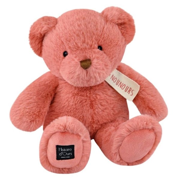 Peluche - Karhu Tarina - Nalle - 28 cm - Vaaleanpunainen Praliini - Pehmeys ja Lempeys Rosapralin