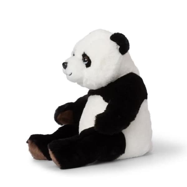 WWF Eco siddende panda bamse - hvid/sort - 23 cm vit svart