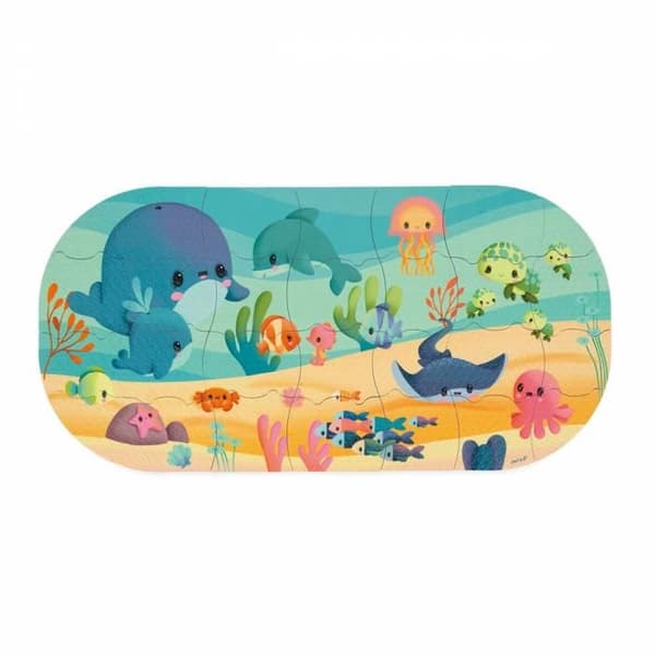 MIT HAVBADET PUZZLE Flerfärgad