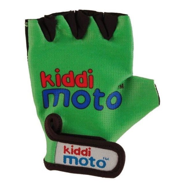 Kiddimoto Neon Gröna cykelhandskar för barn - Storlek M