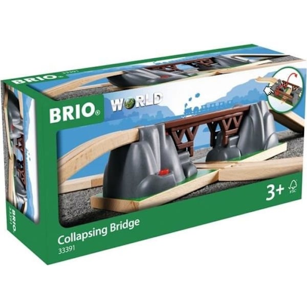 BRIO - Katastrofbron - Tågbana i trä - Ravensburger - Blandat från 3 år Beige