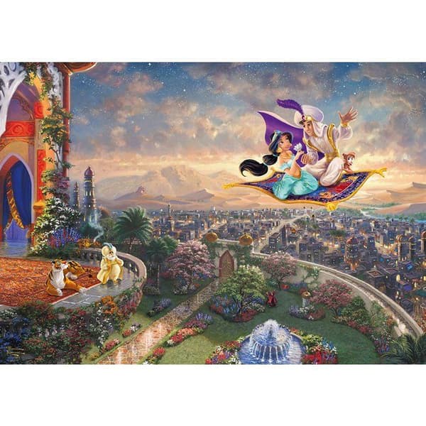 Pussel 1000 bitar - SCHMIDT SPIELE - Thomas Kinkade Studios - Disney - Aladdin - 1000 bitar Flerfärgad