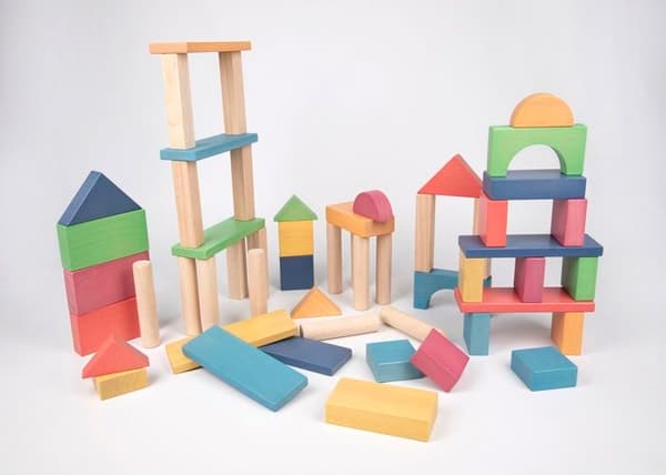 TickiT - Kæmpe regnbue træklodser - COMMOTION Beige