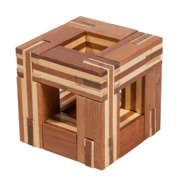 Logikspel - GIGAMIC - Magic Bamboo Head Puzzle - Svårighetsgrad 3/5 - Barn - Magic Square kastanj