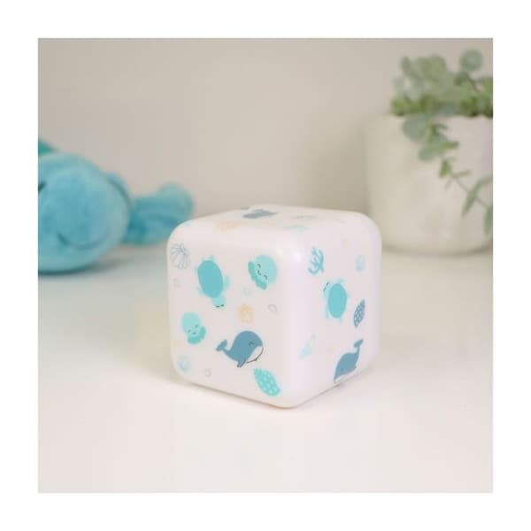 Bærbar Natlampe Cube B Ocean Blå