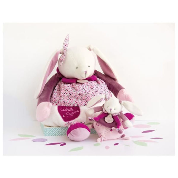 Kirsikkaksa musiikkilaatikko - DOUDOU ET COMPAGNIE - Vaaleanpunainen - Vauva - 0 kuukautta - Syntymä - Tyttö Rosa, lila och vit