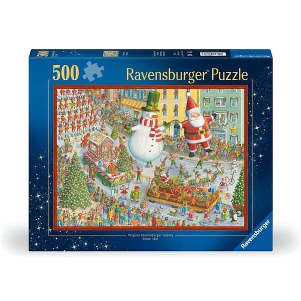 Puzzle - RAVENSBURGER - Jul - 500 brikker - 49x36 cm - Til børn fra 10 år Blå