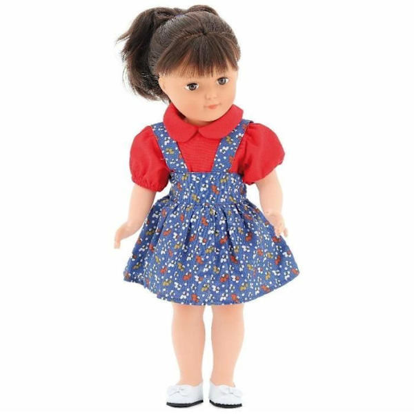Petitcollin docka 40cm Francette Bel-air - Polyetenkropp - Vinylhuvud - Bruna ögon - Brunt hår