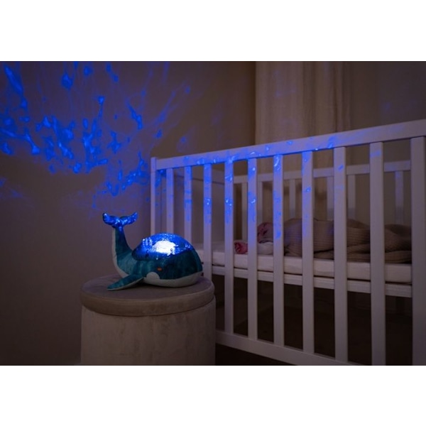Cloud b - Uppladdningsbart Blue Tranquil Whale Night Light - BTL DIFFUSION Blå