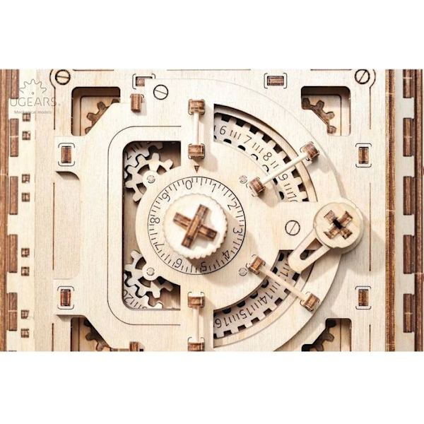 UGEARS Träskåp - Mekaniskt 3D-pussel - Funktionellt - Brun - 179 bitar Beige