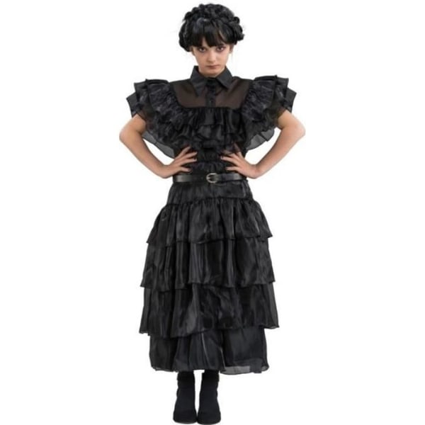 Svart balklänning för tjejer - CHAKS - onsdag - Halloween - 11/12 år 152cm