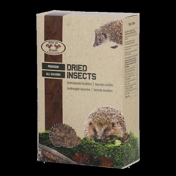 Torkade insekter för fåglar - 250 g Beige