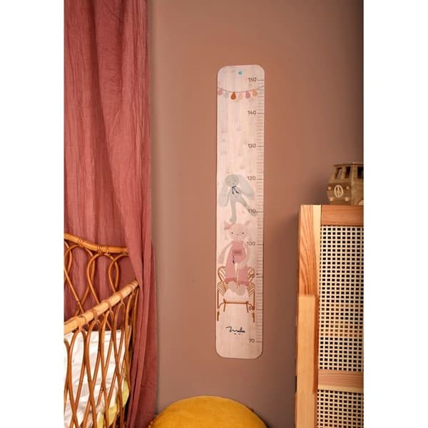 Maïlou Tradition - Træmåler Pink Mus - DOUDOU ET COMPAGNIE beige