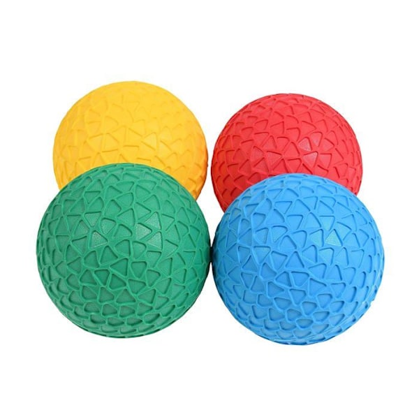 Ballonger - TickiT - Lätt grepp - 4 stycken - Klara färger - Yta av bikakeffekt Röd