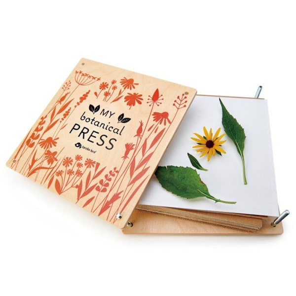 Presse-fleurs - Tender Leaf Toys - Ma Presse Botanique - Puuta - 21x21x6,5 cm - 3 vuotta ja enemmän Beige