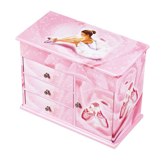Musikalisk byrå - TROUSSELIER - S237000 - Ballerina - Rosa - Barn rosa och vitt