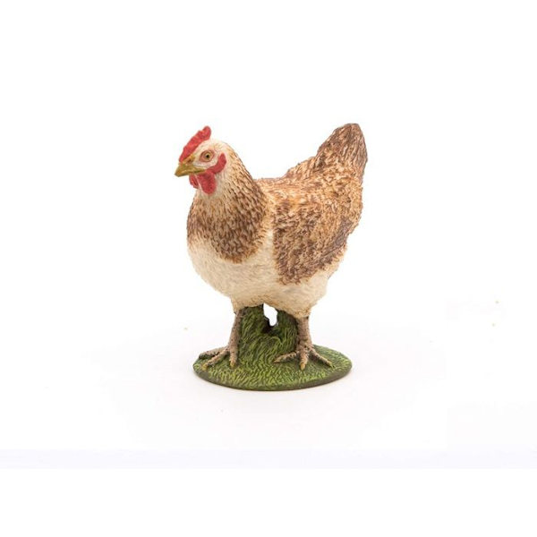 Hönsfigurine Flerfärgad