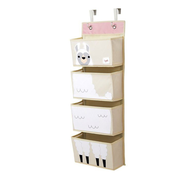 Seinähylly - 3 SPROUTS - Lama - Monivärinen - Beige - Lapsille Flerfärgad