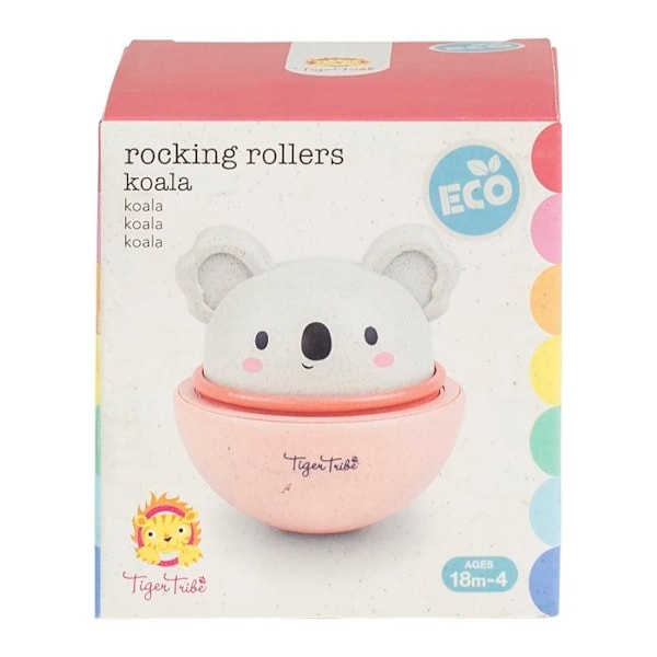 Leksak 2 i 1 - Tiger Tribe - Känguru wobbler - Bioplastik - 18 månader till 4 år - Inomhus Rosa