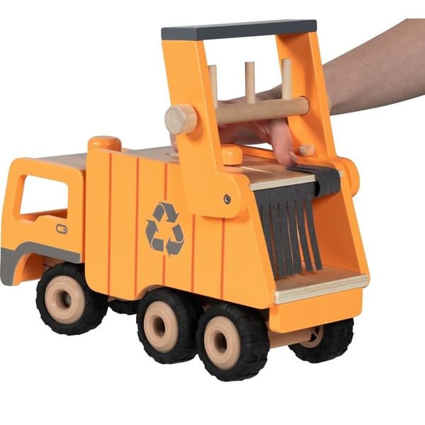 Affaldscontainer ECO med 2 kasser - GOKI - Orange - Træ - Fra 3 år Apelsin