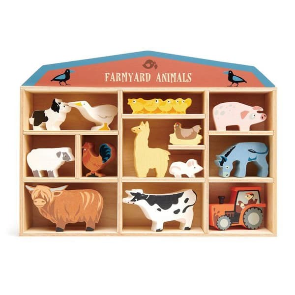 Tender Leaf Toys Dyr Display Hylde Sæt 1 stk - Gårdsplads