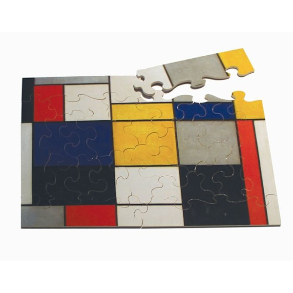 Puzzle Michèle Wilson - Kokoelma 123 Mondrianilta - WILSON PELEIT Flerfärgad