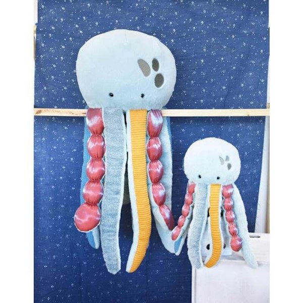 Histoire d'Ours - Meduusipehmo - DOUDOU ET COMPAGNIE Blå