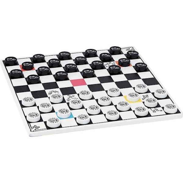 Vilac - Shakkipeli Backgammon Keith Haring Vit