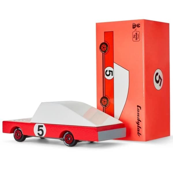 Rød Candycar træbil - Candylab - CandyCar model - Til børn og voksne Röd