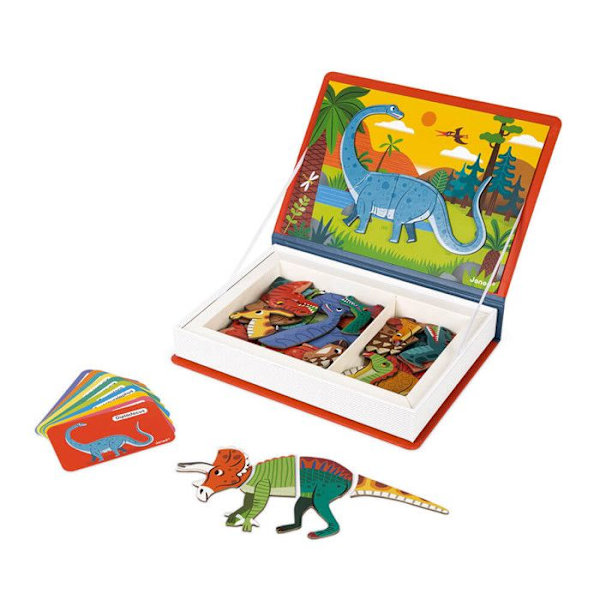 Magneti Bok tema Dinosarier Flerfärgad