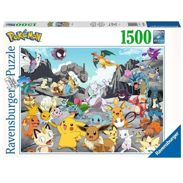 Pokémon Classics 1500 bitars pussel - Ravensburger - Pussel för vuxna från 14 år och uppåt Flerfärgad