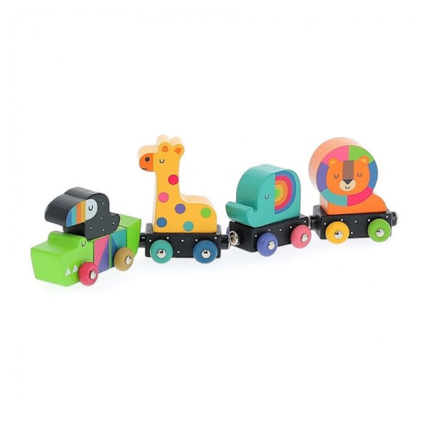 Animal Train early learning game - Vilac - Andy Westface - Wood - Finmotorik Flerfärgad