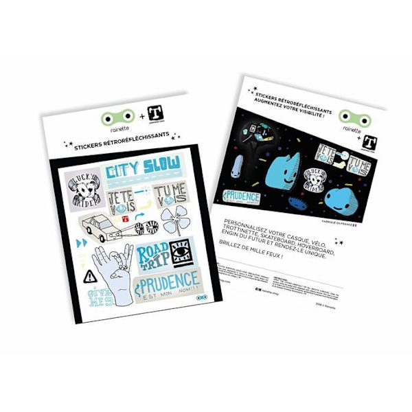Trädgroda - City Slow Blue Stickers Vit